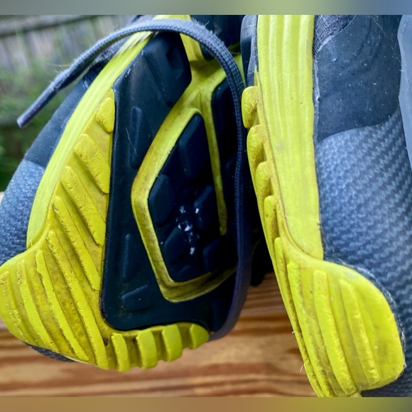 Nike Air Max Lunarlon Trainers Shoes Grey Orange  size 10.5 - Picture 14 of 17